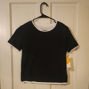C&C California Black and White Short Sleeve Tee